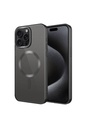 Apple iPhone 15 Pro Uyumlu Kılıf Mat Tasarımlı M-safe Wireless Şarj Özellikli Zore Mat Setro Kapak