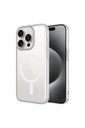 Apple iPhone 15 Pro Max Uyumlu Kılıf Wireless Şarj Özellikli Sert PC Zore Mat Riksos M-safe Kapak