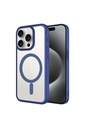 Apple iPhone 15 Pro Max Uyumlu Kılıf Wireless Şarj Özellikli Sert PC Zore Mat Riksos M-safe Kapak