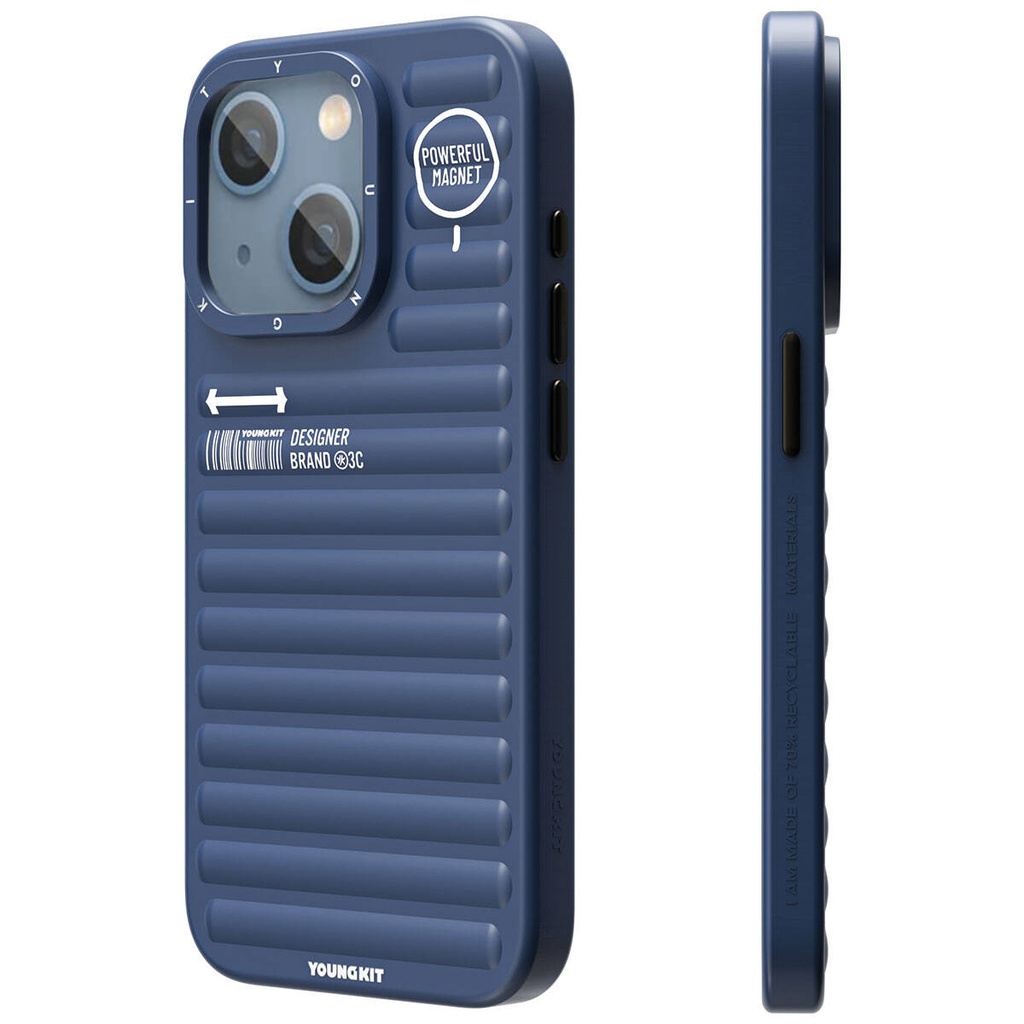 Apple iPhone 15 Uyumlu Kılıf Mat Renkli Tasarım YoungKit Original Serisi Kapak