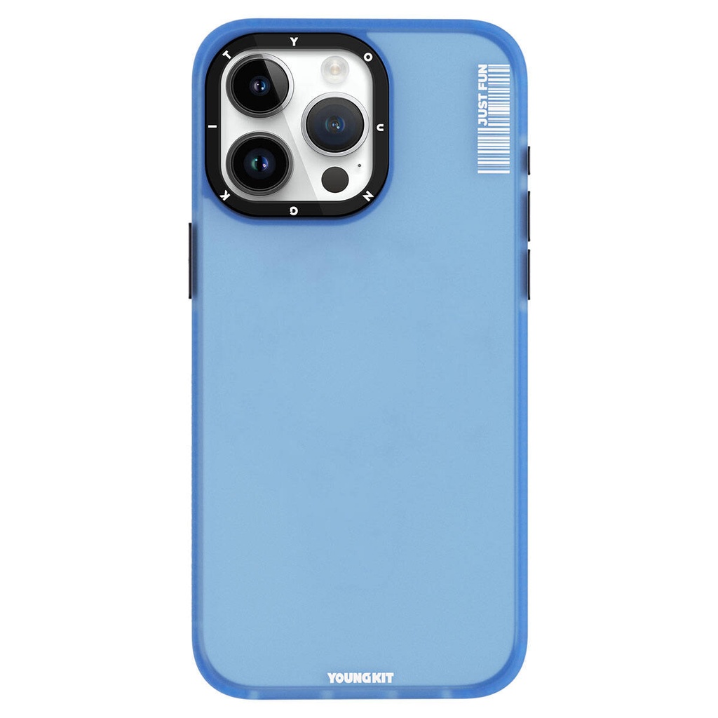 Apple iPhone 15 Pro Uyumlu Kılıf Buzlu Mat Tasarım Youngkit Colored Sand Serisi Kapak
