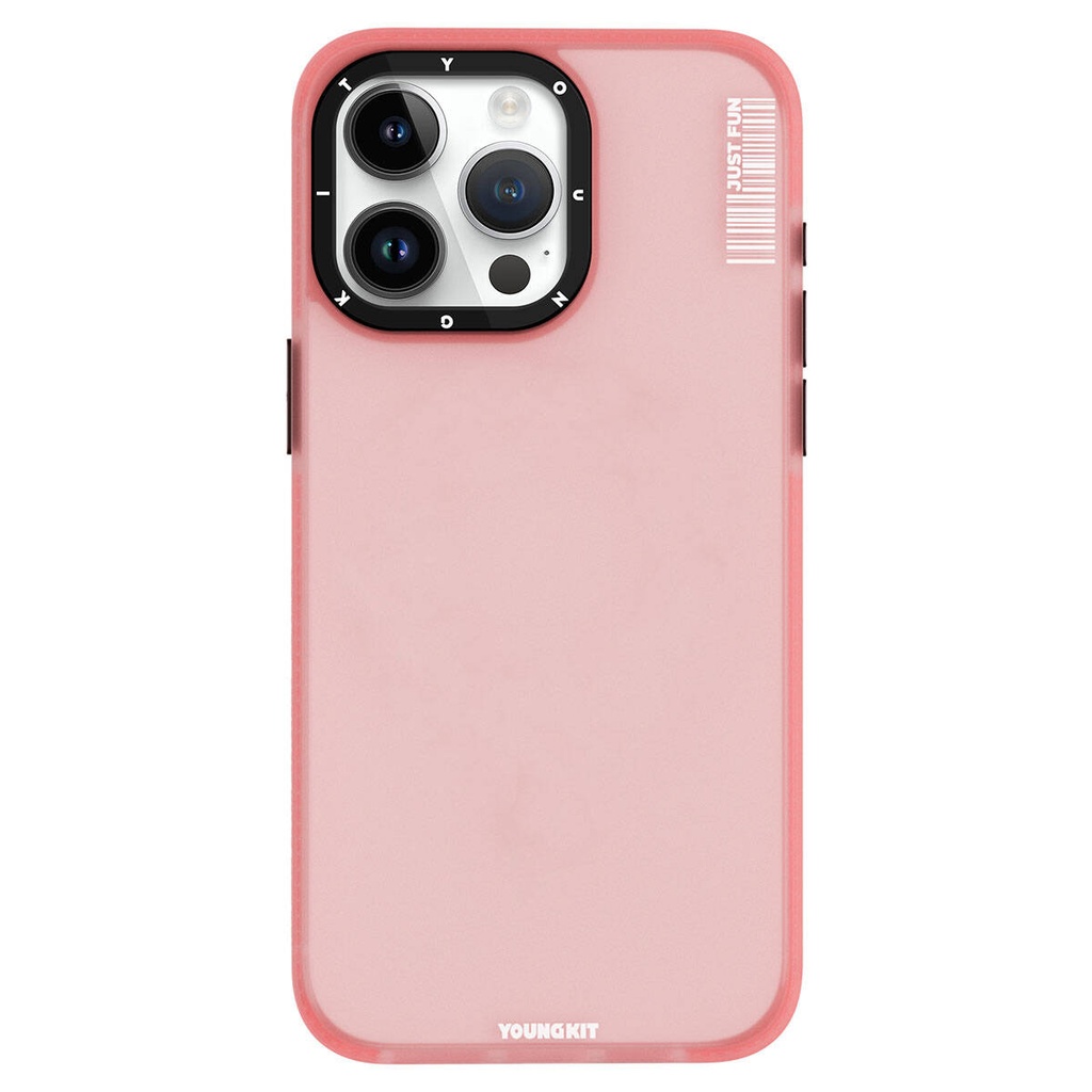 Apple iPhone 15 Pro Uyumlu Kılıf Buzlu Mat Tasarım Youngkit Colored Sand Serisi Kapak