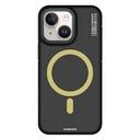 Apple iPhone 15 Uyumlu Kılıf M-safe Şarj Özellikli Youngkit Rock Sand Serisi Kapak