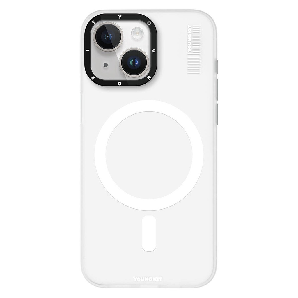 Apple iPhone 15 Uyumlu Kılıf M-safe Şarj Özellikli Youngkit Hidden Sand Serisi Kapak