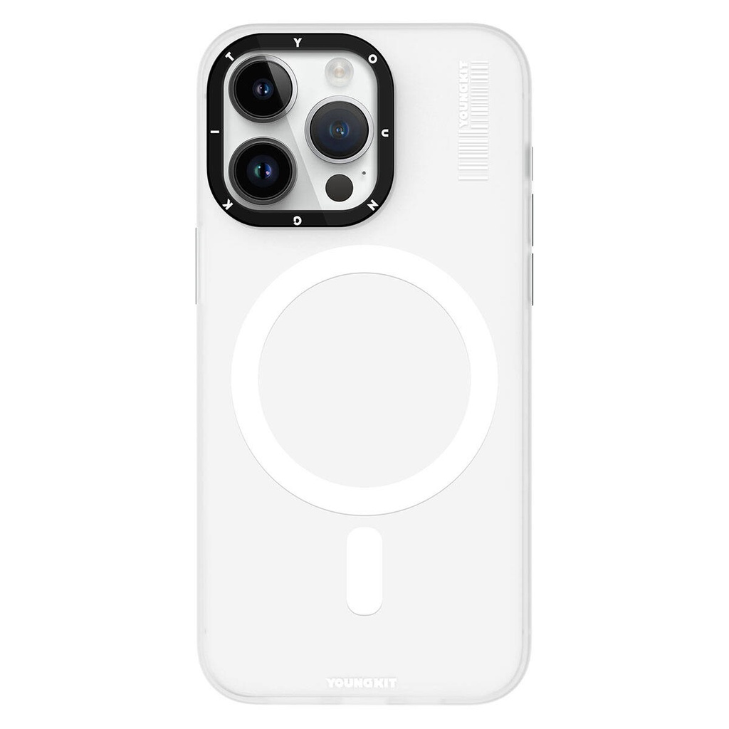 Apple iPhone 15 Pro Uyumlu Kılıf M-safe Şarj Özellikli Youngkit Hidden Sand Serisi Kapak
