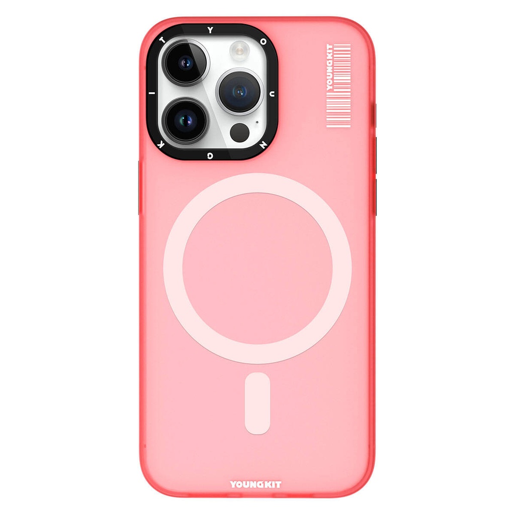 Apple iPhone 15 Pro Uyumlu Kılıf M-safe Şarj Özellikli Youngkit Hidden Sand Serisi Kapak
