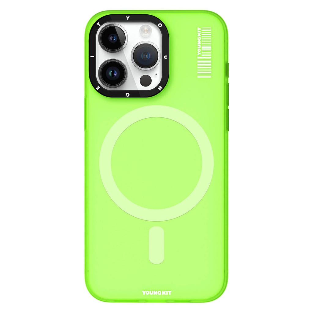 Apple iPhone 15 Pro Uyumlu Kılıf M-safe Şarj Özellikli Youngkit Hidden Sand Serisi Kapak