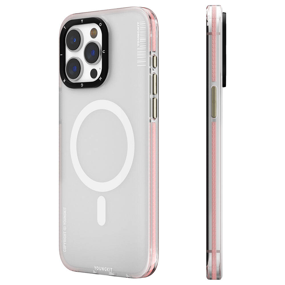 Apple iPhone 15 Pro Uyumlu Kılıf M-safe Şarj Özellikli Youngkit Jiansha Serisi Kapak