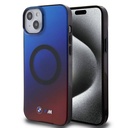 Apple iPhone 15 Plus Uyumlu Kılıf BMW M-safe Şarj Özellikli Transparan Renk Geçişli Dizayn Orjinal Lisanslı Kapak