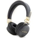 Guess Orjinal Lisanslı 4G Metal Logo PU Deri Ayarlanabilir Kulak Üstü Bluetooth Kulaklık