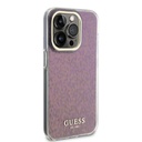 Apple iPhone 15 Pro Uyumlu Kılıf Guess Orjinal Lisanslı Yazı Logolu Mirror Disco Kapak