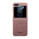 Samsung Galaxy Z Flip 5 Uyumlu Kılıf Guess Orjinal Lisanslı Yazı Logolu Glitter Script Kapak