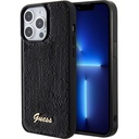 Apple iPhone 15 Pro Uyumlu Kılıf Guess Orjinal Lisanslı Pullu Arka Yüzey Metal Yazı Logolu Sequin Script Kapak