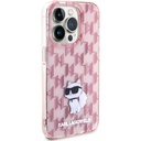Apple iPhone 15 Pro Max Uyumlu Kılıf Karl Lagerfeld IML C Monogram Orjinal Lisanslı Kapak