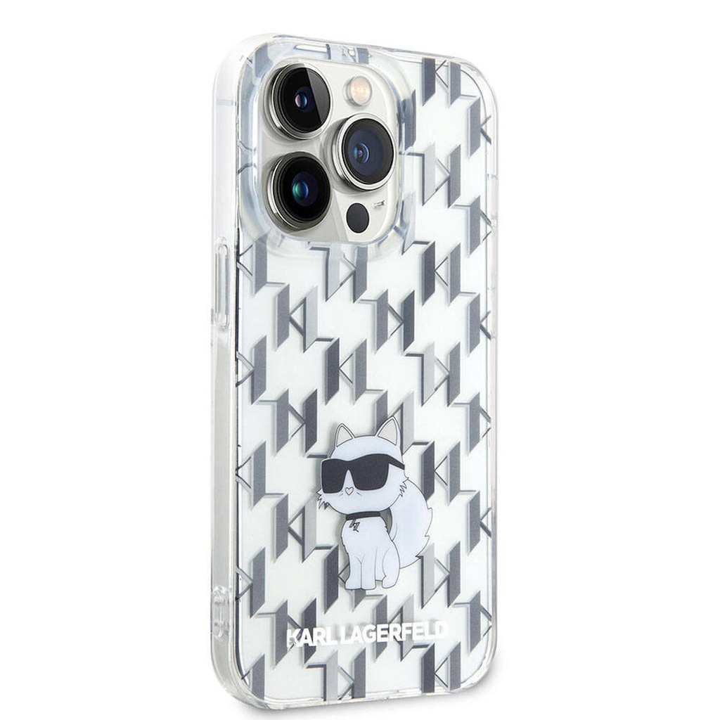 Apple iPhone 15 Pro Max Uyumlu Kılıf Karl Lagerfeld IML C Monogram Orjinal Lisanslı Kapak