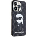 Apple iPhone 15 Pro Uyumlu Kılıf Karl Lagerfeld IML İkonik Monogram Orjinal Lisanslı Kapak