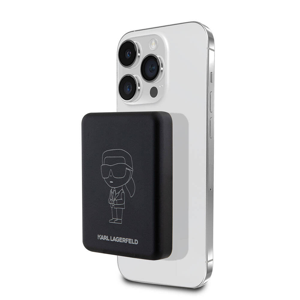 [ZTA94826] Karl Lagerfeld Led Işıklı Göstergeli M-safe Magnetik Orjinal Lisanslı Powerbank 3000 Mah