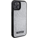 Apple iPhone 15 Plus Uyumlu Kılıf Karl Lagerfeld Taşlı Metal Logo Orjinal Lisanslı Kapak
