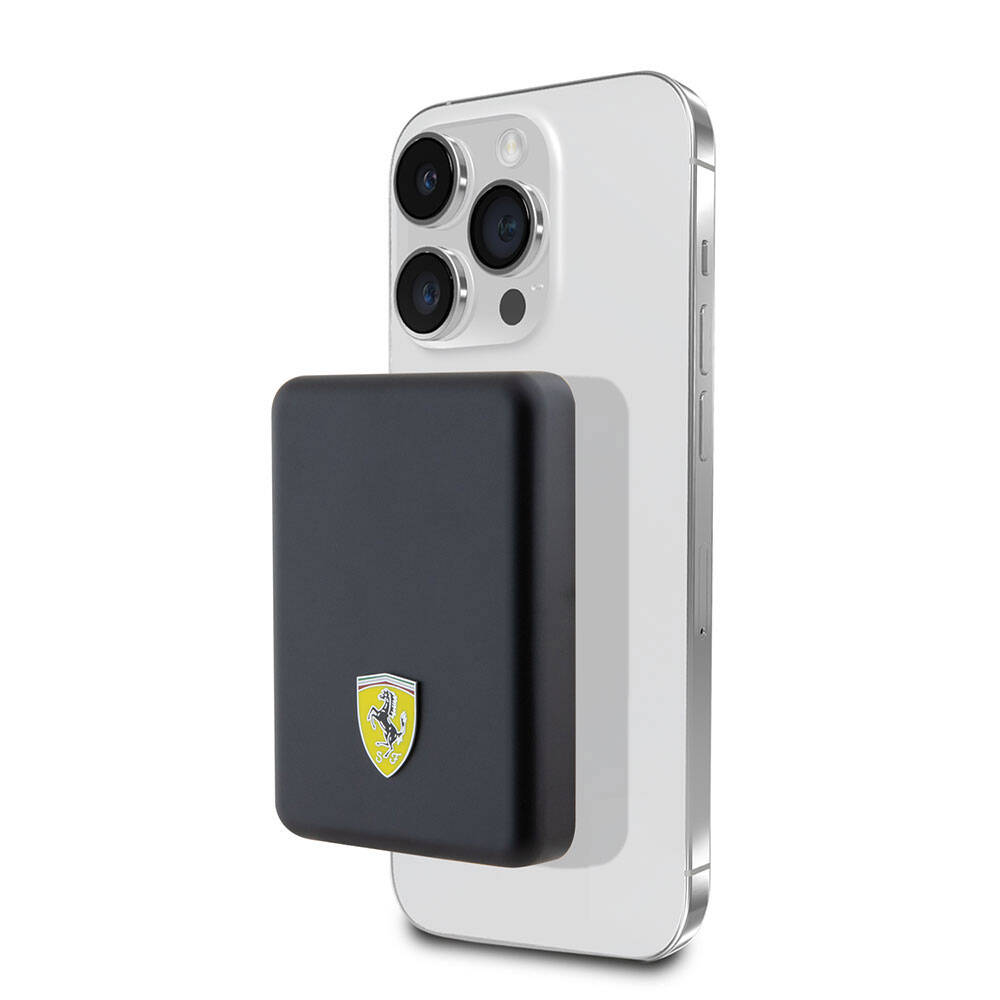 [ZTA94837] Ferrari Led Işıklı Göstergeli M-safe Magnetik Orjinal Lisanslı Powerbank 5000 Mah