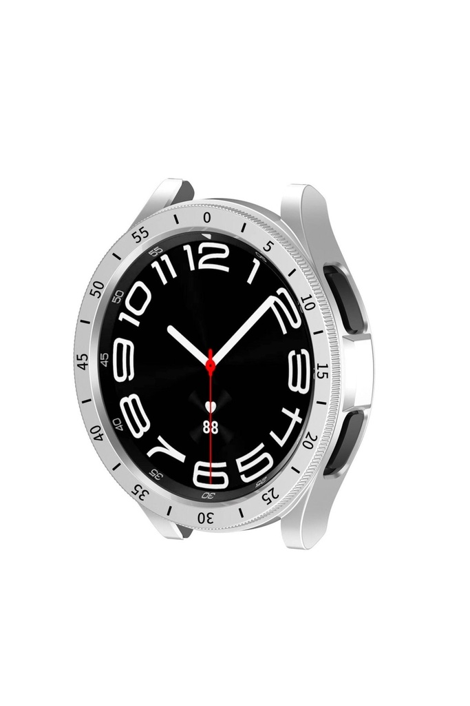 Samsung Galaxy Watch 6 Classic 47mm Uyumlu Sert PC Kasa ve Ekran Koruyucu Zore Sport Watch Gard 29