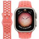Apple Watch 44mm Uyumlu Kordon Silikon Esnek Yumuşak Delikli Spor KRD-02 Kayış