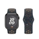 Apple Watch 42mm Uyumlu Kordon Silikon Esnek Yumuşak Delikli Spor KRD-02 Kayış
