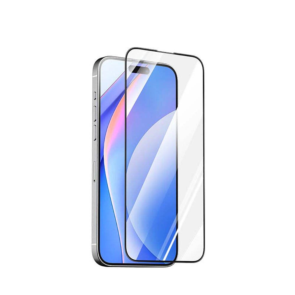 [ZTA95217] Apple iPhone 15 Pro Max Uyumlu Recci RSP-A05SD 3D HD Full Transparan Temperli Cam Ekran Koruyucu