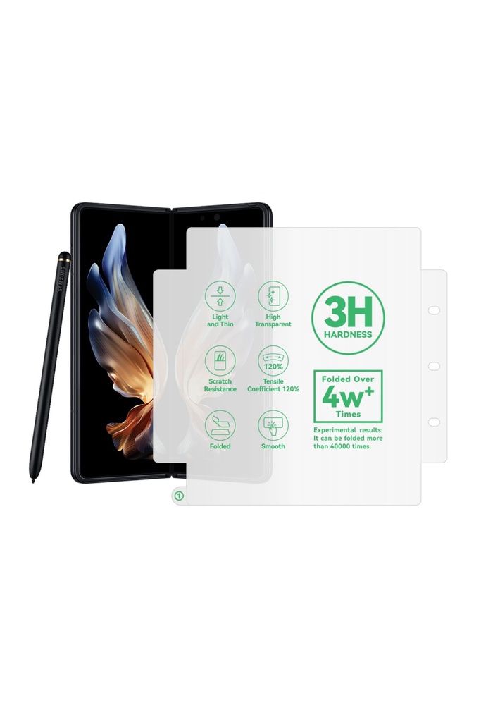 Samsung Galaxy Z Fold 5 Uyumlu Zore Hizalama Aparatlı S-Fit Body Ekran Koruyucu