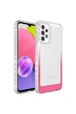 Samsung Galaxy A13 4G Uyumlu Kılıf Simli ve Renk Geçiş Tasarımlı Lens Korumalı Zore Park Kapak