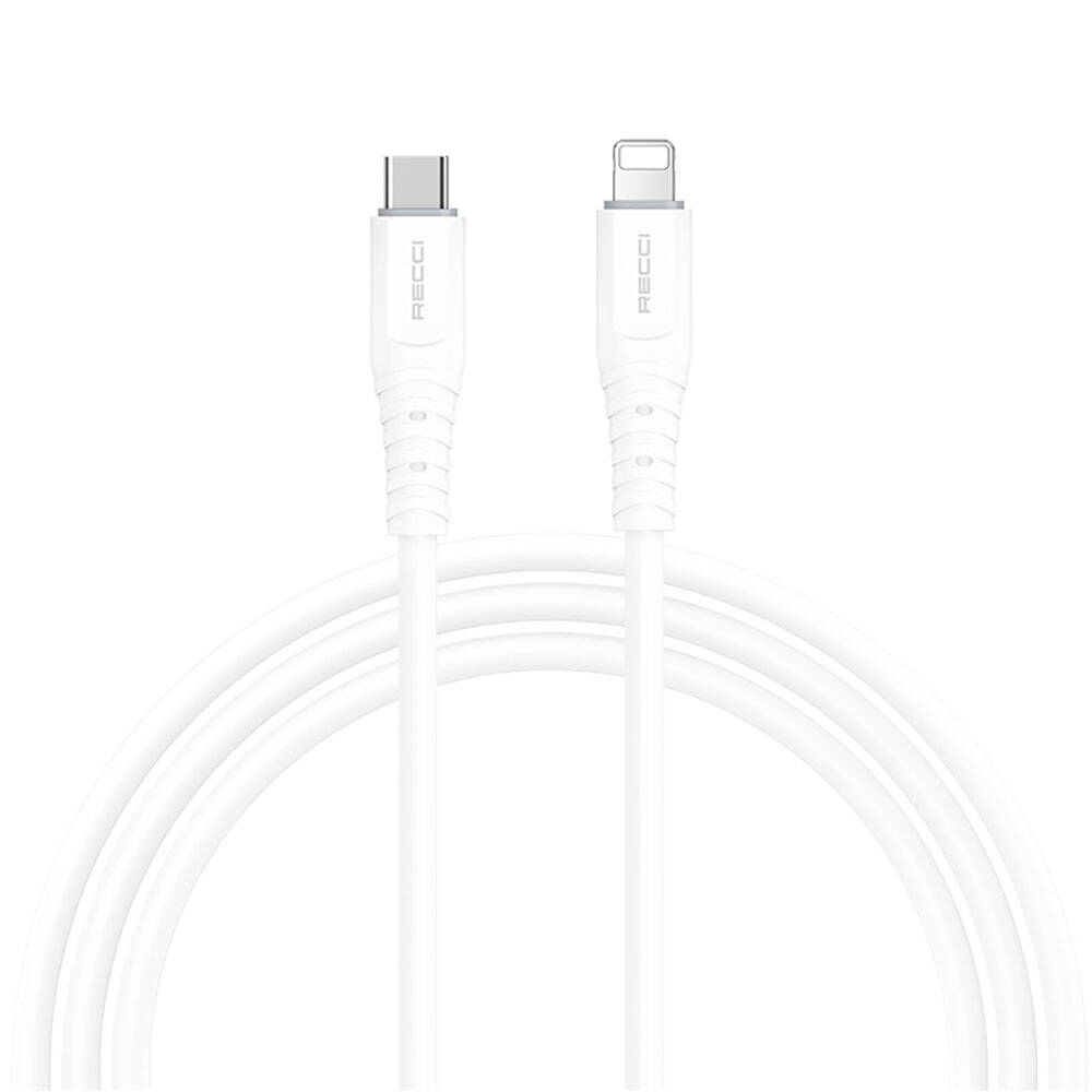 [ZTA95427] Recci RTC-P09CL Silicone Serisi 20W Hızlı Şarj Özellikli Type-C To Lightning PD Kablo 1.5M