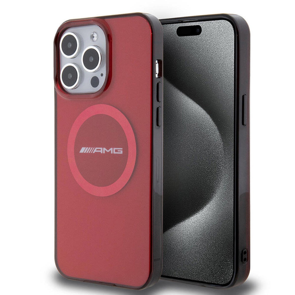 Apple iPhone 15 Pro Max Uyumlu Kılıf AMG Orjinal Lisanslı M-safe Şarj Özellikli Transparan Timeless Kapak