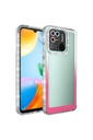 Xiaomi Redmi 10C Uyumlu Kılıf Simli ve Renk Geçiş Tasarımlı Lens Korumalı Zore Park Kapak