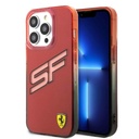 Apple iPhone 15 Pro Max Uyumlu Kılıf Ferrari Orjinal Lisanslı Transparan SF Yazılı Kenarları Renk Geçişli Kapak