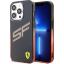 Apple iPhone 15 Pro Max Uyumlu Kılıf Ferrari Orjinal Lisanslı Transparan SF Yazılı Kenarları Renk Geçişli Kapak