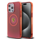 Apple iPhone 15 Pro Max Uyumlu Kılıf Ferrari Orjinal Lisanslı M-safe Şarj Özellikli Parçalanan Noktalar Desenli Kapak