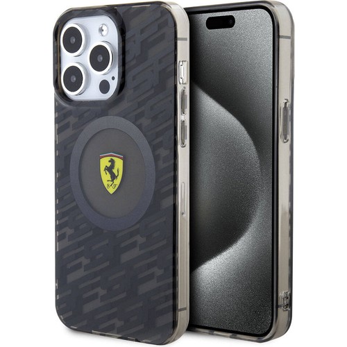 Apple iPhone 15 Pro Max Uyumlu Kılıf Ferrari Orjinal Lisanslı M-safe Şarj Özellikli Multi SF Kapak