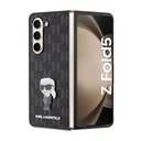 Samsung Galaxy Z Fold 5 Uyumlu Kılıf Karl Lagerfeld Orjinal Lisanslı KL Desenli Karl İkonik Saffiano Kapak