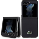 Samsung Galaxy Z Flip 5 Uyumlu Kılıf Lacoste Orjinal Lisanslı PU Pike Desenli Arka Yüzey İkonik Timsah Dokuma Logolu Kapak