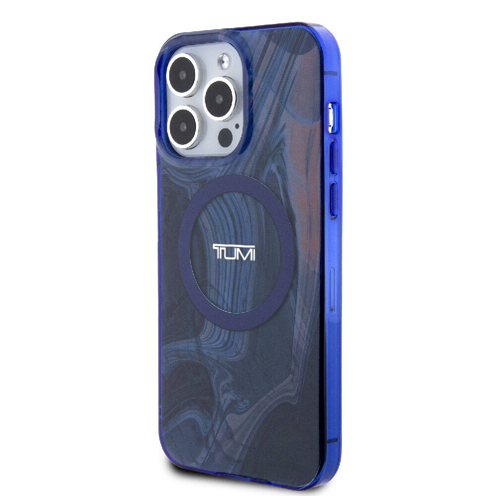 Apple iPhone 15 Pro Max Uyumlu Kılıf TUMI Orjinal Lisanslı M-safe Şarj Özellikli PC TPU Çift Katmanlı Sıvı Baskılı Kapak