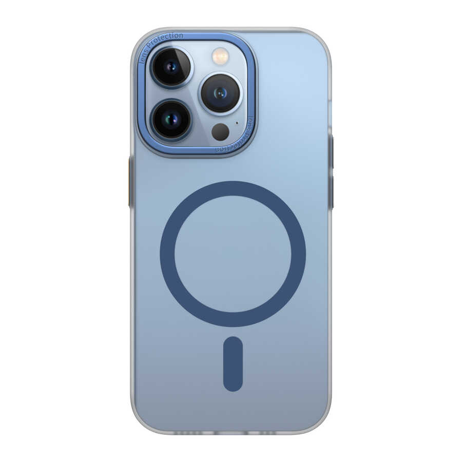 Apple iPhone 14 Pro Max Uyumlu Wiwu Frosted Magnetic Buzlu Sert PC Kapak