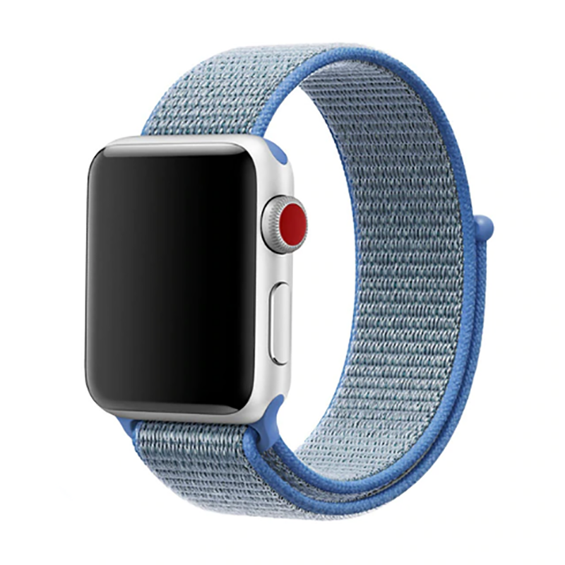 Apple Watch Ultra 49mm Uyumlu Kordon Hasır Örgü Cırt Cırtlı Terletmeyen Zore KRD-03 Kumaş Kayış