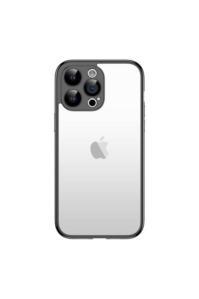 [RNZ-TA95821] Apple iPhone 15 Pro Uyumlu Kılıf Zore Kamera Korumalı Bontez Bumper (Siyah)