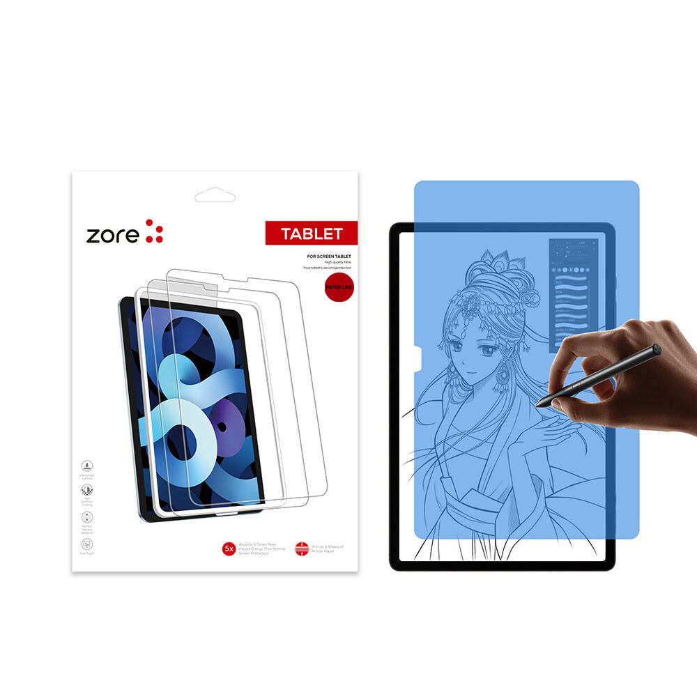 [RNZ-TA95841] Samsung Galaxy Tab A9 Plus Uyumlu Kağıt Hisli Mat Zore Paper-Like Ekran Koruyucu