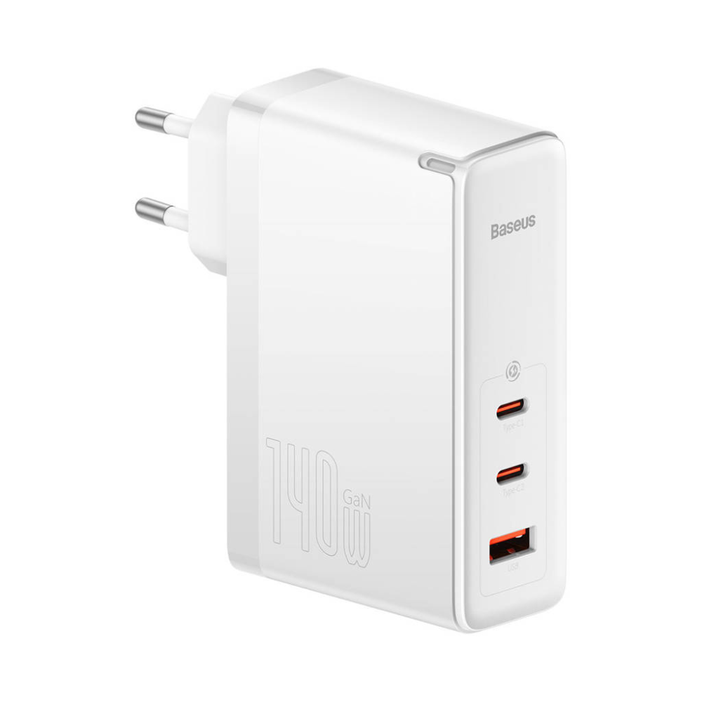 Baseus GaN5 Pro 140W Telefon Tablet Macbook Şarj Cihazı (2xUSB-C + USB)