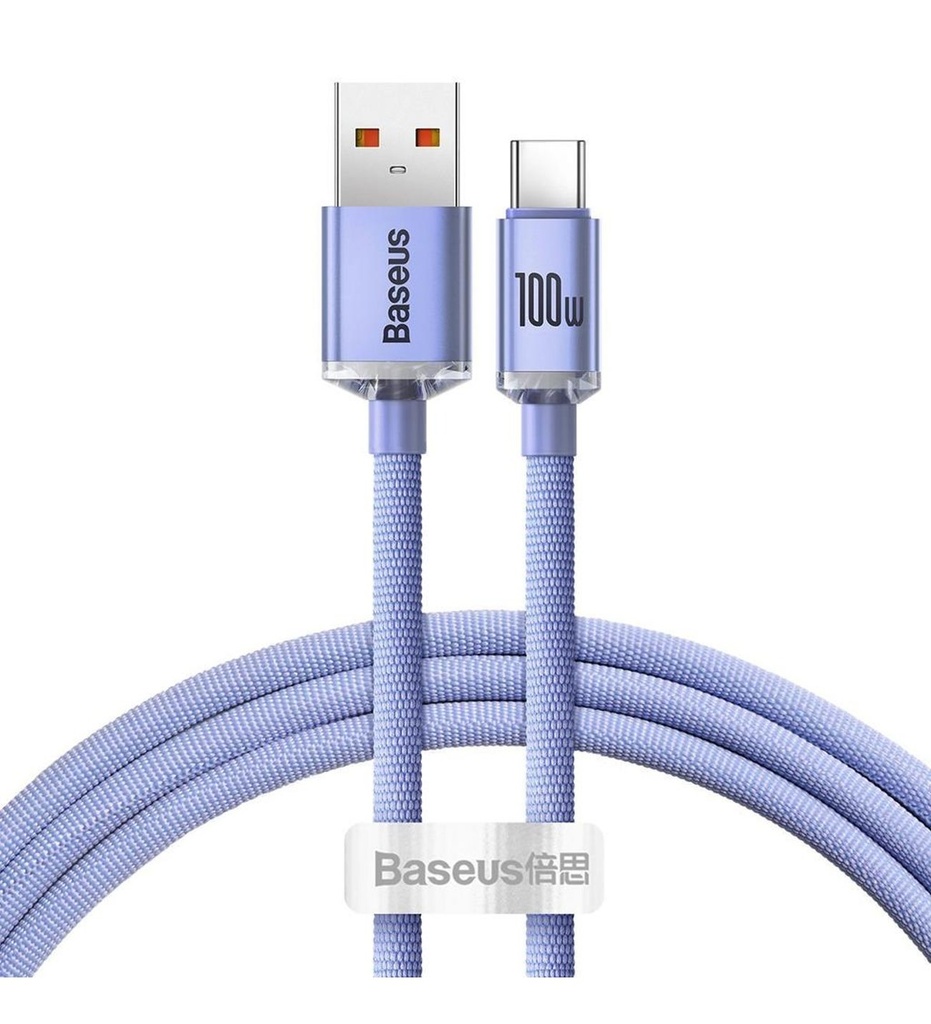 Baseus Crystal Shine 100W USB to Type-C Hızlı Şarj Kablo 1.2 mt