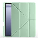 Samsung Galaxy Tab A9 Uyumlu Kılıf Zore Tri Folding Kalem Bölmeli Standlı Kılıf