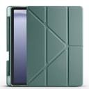 Samsung Galaxy Tab A9 Uyumlu Kılıf Zore Tri Folding Kalem Bölmeli Standlı Kılıf