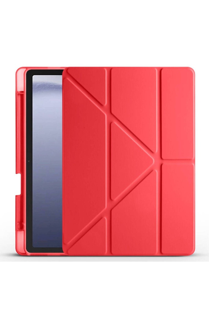 Samsung Galaxy Tab A9 Uyumlu Kılıf Zore Tri Folding Kalem Bölmeli Standlı Kılıf