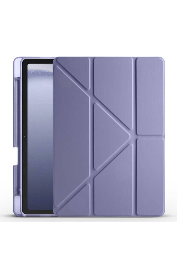 Samsung Galaxy Tab A9 Uyumlu Kılıf Zore Tri Folding Kalem Bölmeli Standlı Kılıf