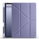 Samsung Galaxy Tab A9 Uyumlu Kılıf Zore Tri Folding Kalem Bölmeli Standlı Kılıf